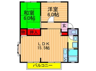 サンアレイ下野Ⅱの物件間取画像